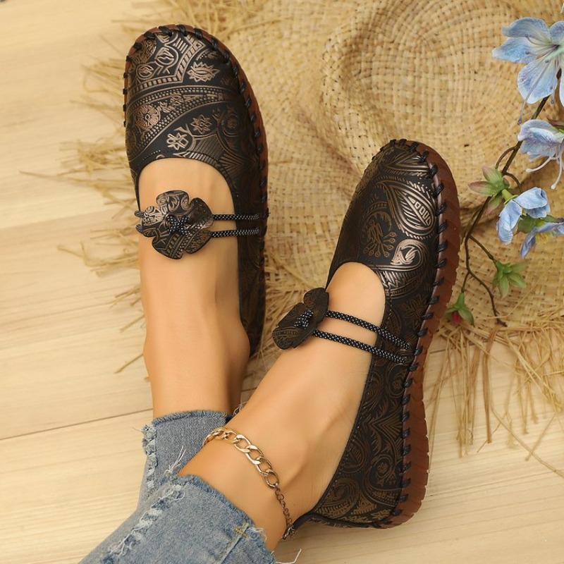 Women Shoes Wedges - Weichsohlige Damen-Halbschuhe Herbst Vielseitige Bequeme Rundkopf-Freizeitschuhe
