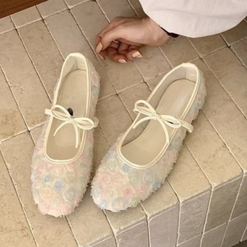 Women'S Shoes Round Toe - Sanfte neue chinesische Rose Mesh Mary