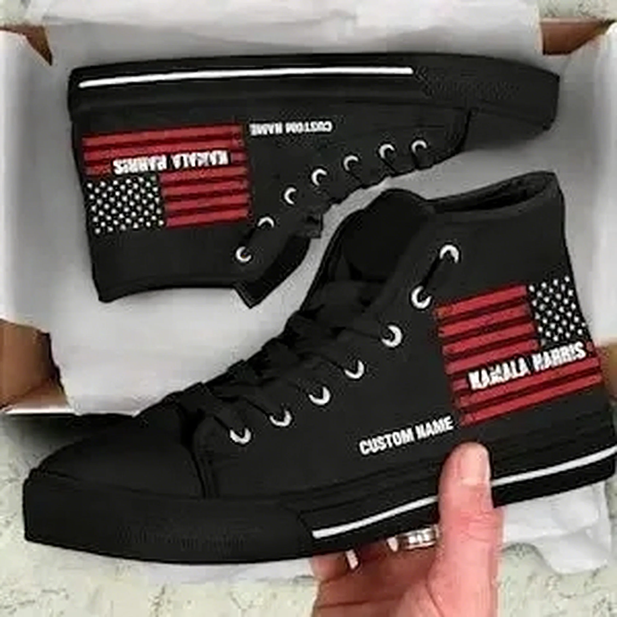 Women Shoes Name - Elections Personalisierte High-Top-Sneaker Hochwertige Herren Damen