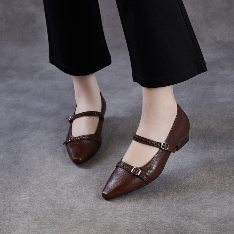Braune und schwarze koreanisch – Shoes For Women Flats Bewertung und Preis