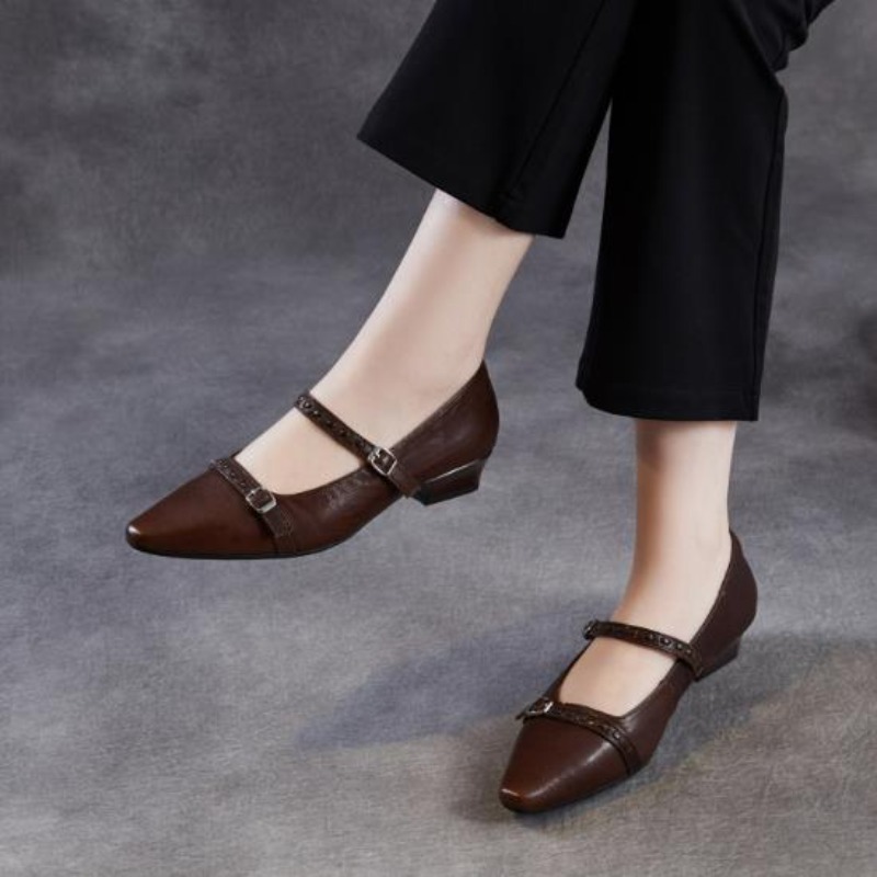 Braune und schwarze koreanisch – Shoes For Women Flats Bewertung und Preis