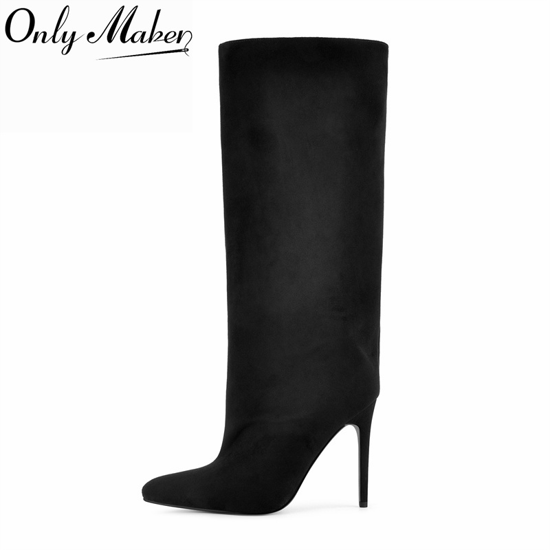 Onlymaker Schwarze kniehohe St – Women'S Shoes Wide Width Bewertung und Preis