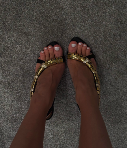 Sexy Ledersandalen mit goldene – Gold Chain Sandal Bewertung und Preis
