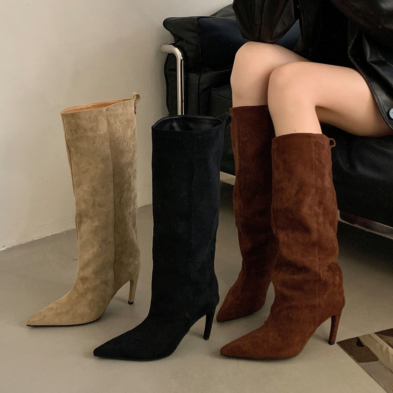 Straße Punk Winter Vintage Spi – High Knee Heel Boots Bewertung und Preis