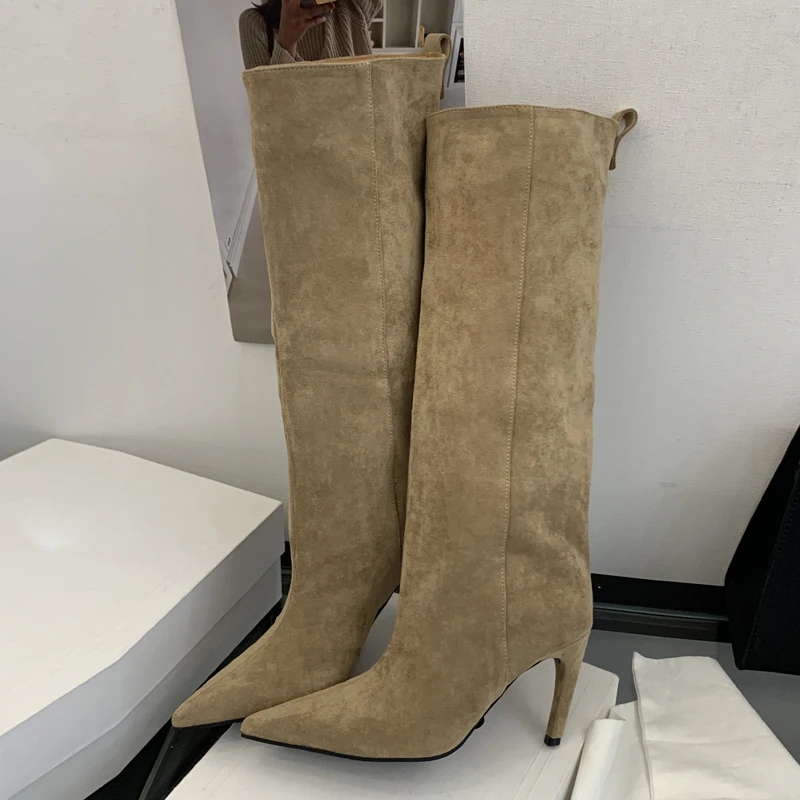 Straße Punk Winter Vintage Spi – High Knee Heel Boots Bewertung und Preis