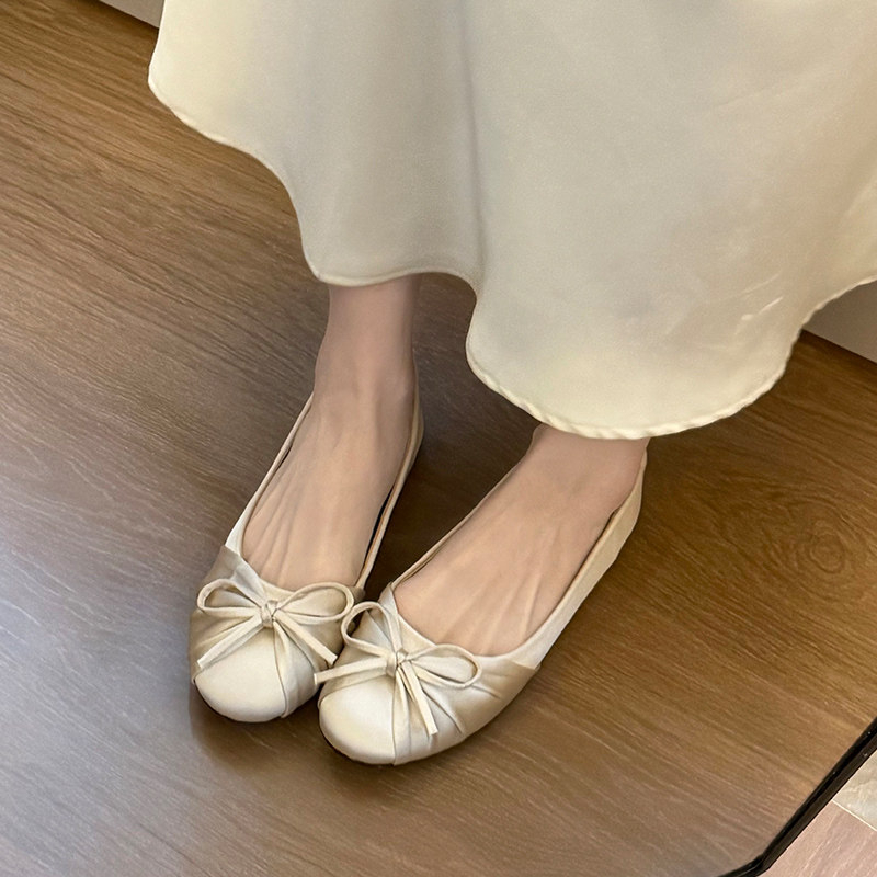 2026 Neue Schleifenknoten-Sati – Women'S Shoes Round Toe Bewertung und Preis