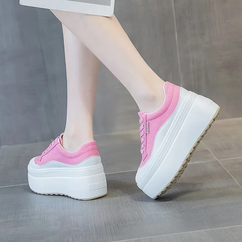 8cm Neue Leinwand Echtes Leder – Women Shoes Store Bewertung und Preis