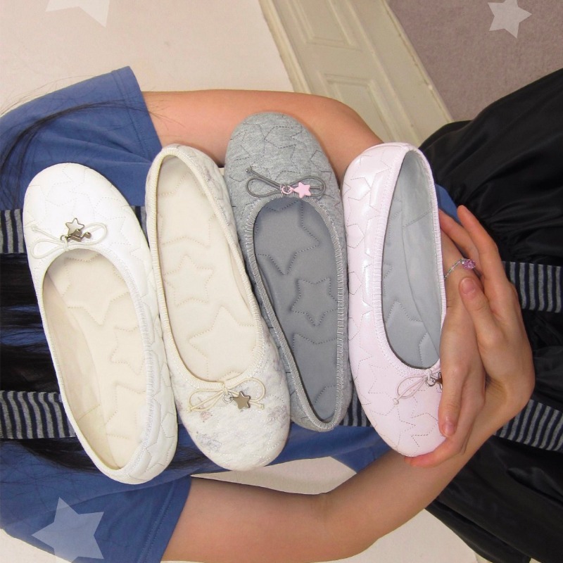 Ballettschuhe mit Schleifen –  – Ballet Flat Women Bewertung und Preis