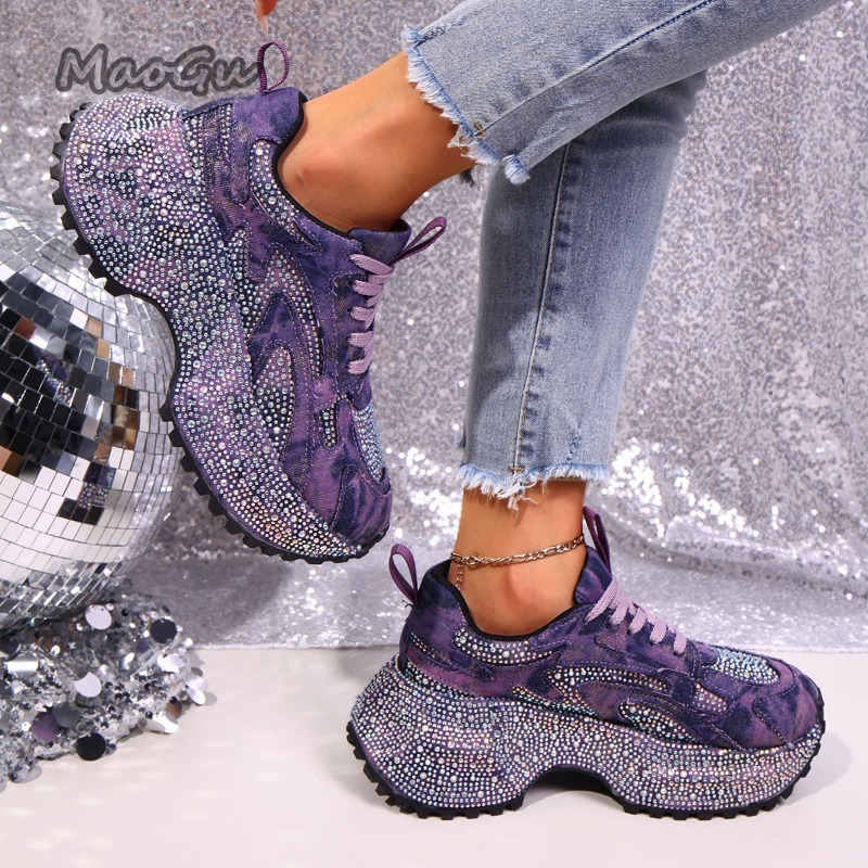 Mode Strass frauen Chunky Turn – Women Shoes Store Bewertung und Preis