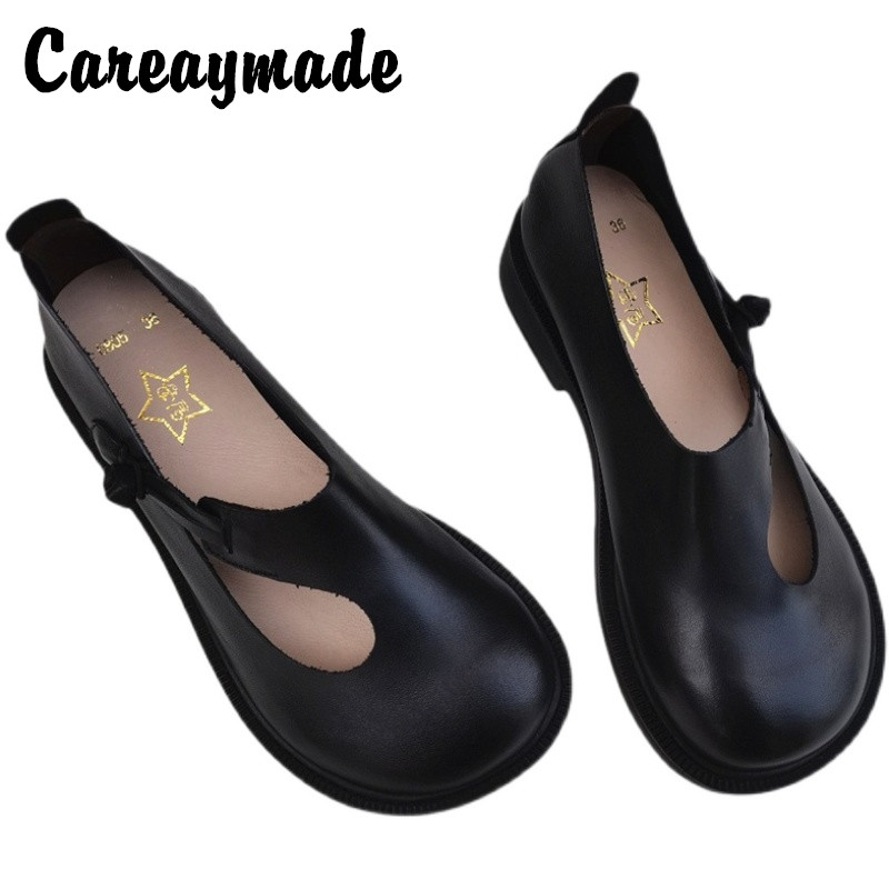 Careaymade-Echtes leder große  – Women'S Shoes Round Toe Bewertung und Preis