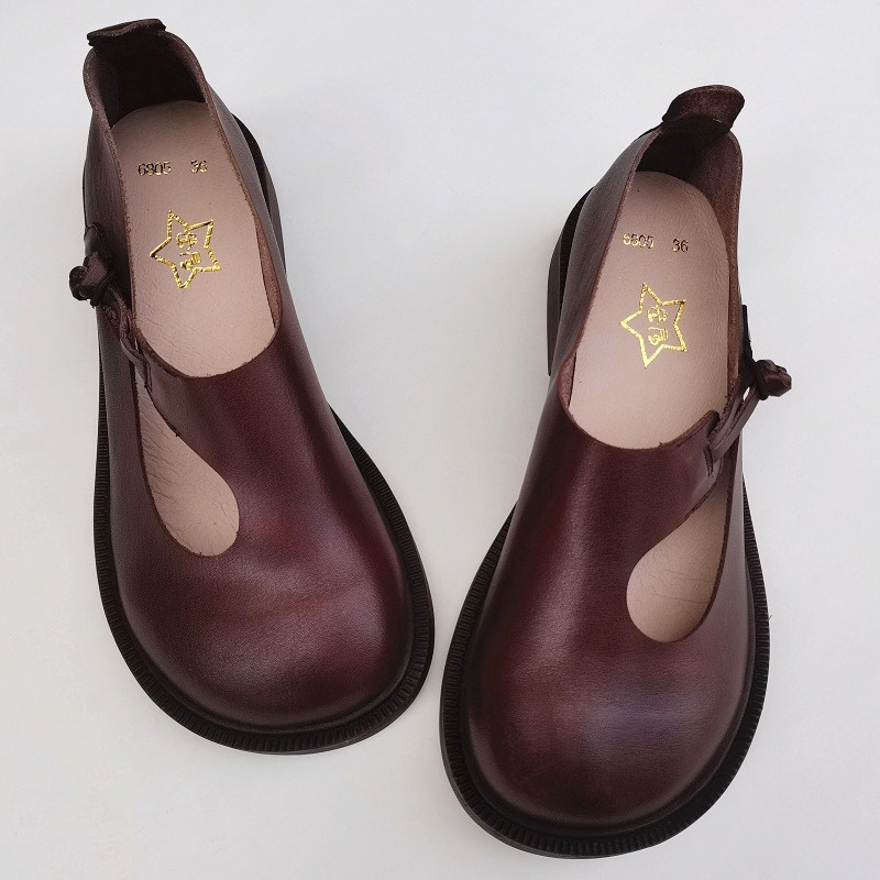 Careaymade-Echtes leder große  – Women'S Shoes Round Toe Bewertung und Preis