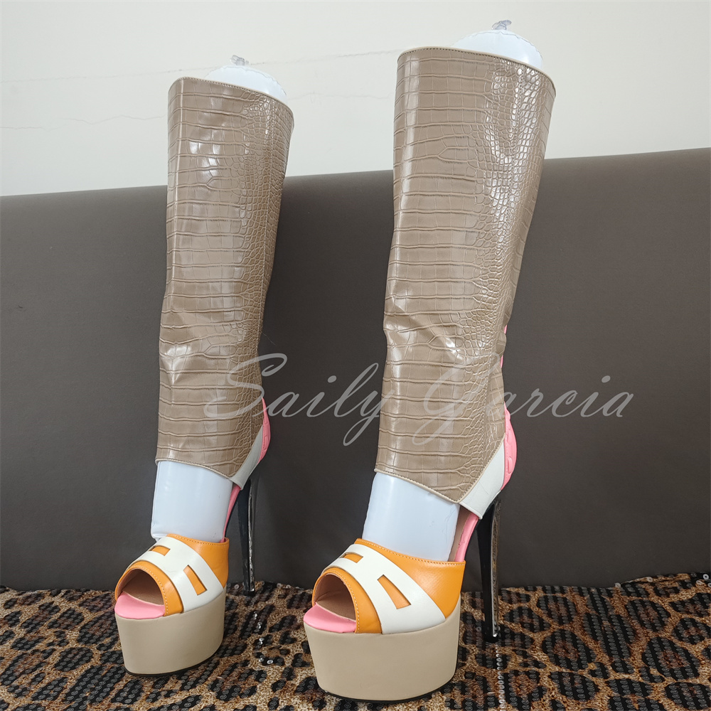 Damen Rosa Herz-Dekor Kniehohe – High Knee Heel Boots Bewertung und Preis