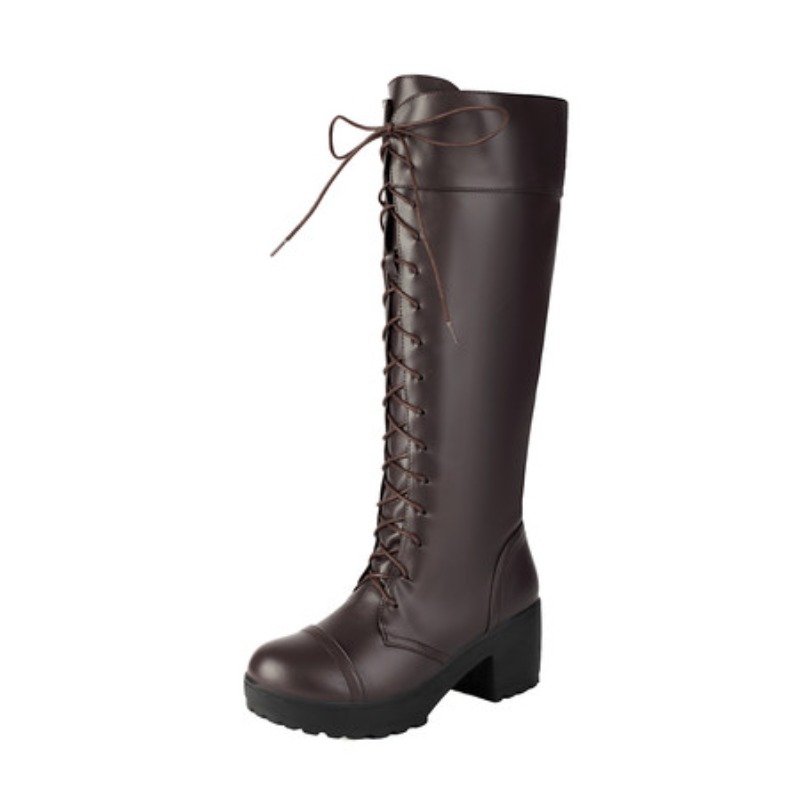 Kniehohe Damen-Kampfstiefel zu – High Knee Heel Boots Bewertung und Preis