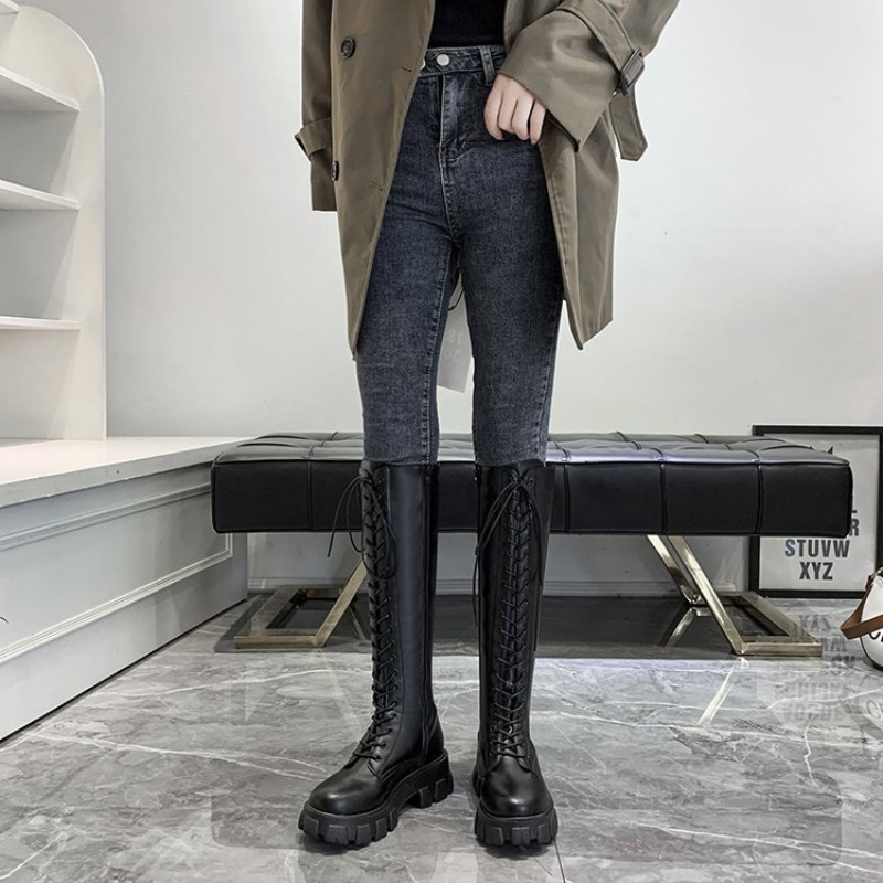 Damen-Kniehohe Stiefel mit Sch – High Knee Heel Boots Bewertung und Preis